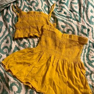 Forever 21 Women’s crop top and skirt set in size medium